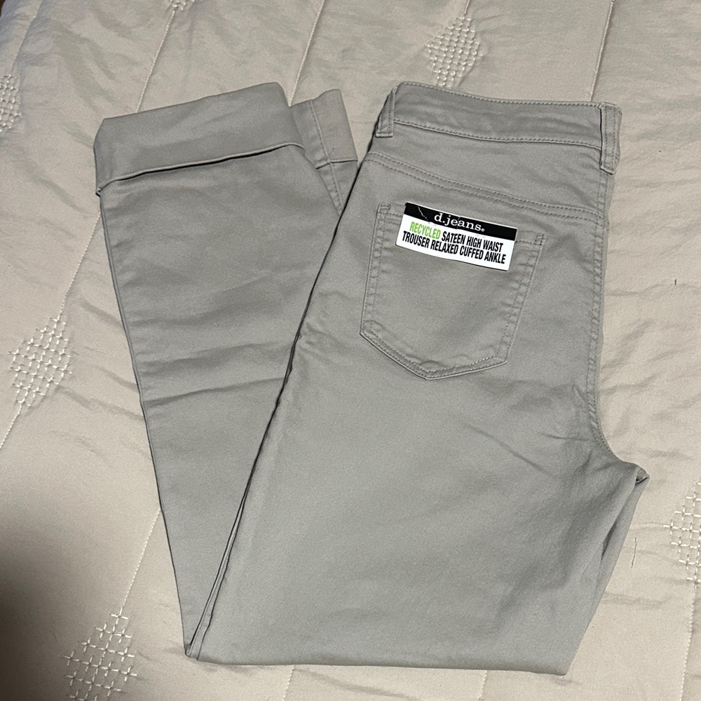d. jeans Women's High Rise Light Gray Jeans